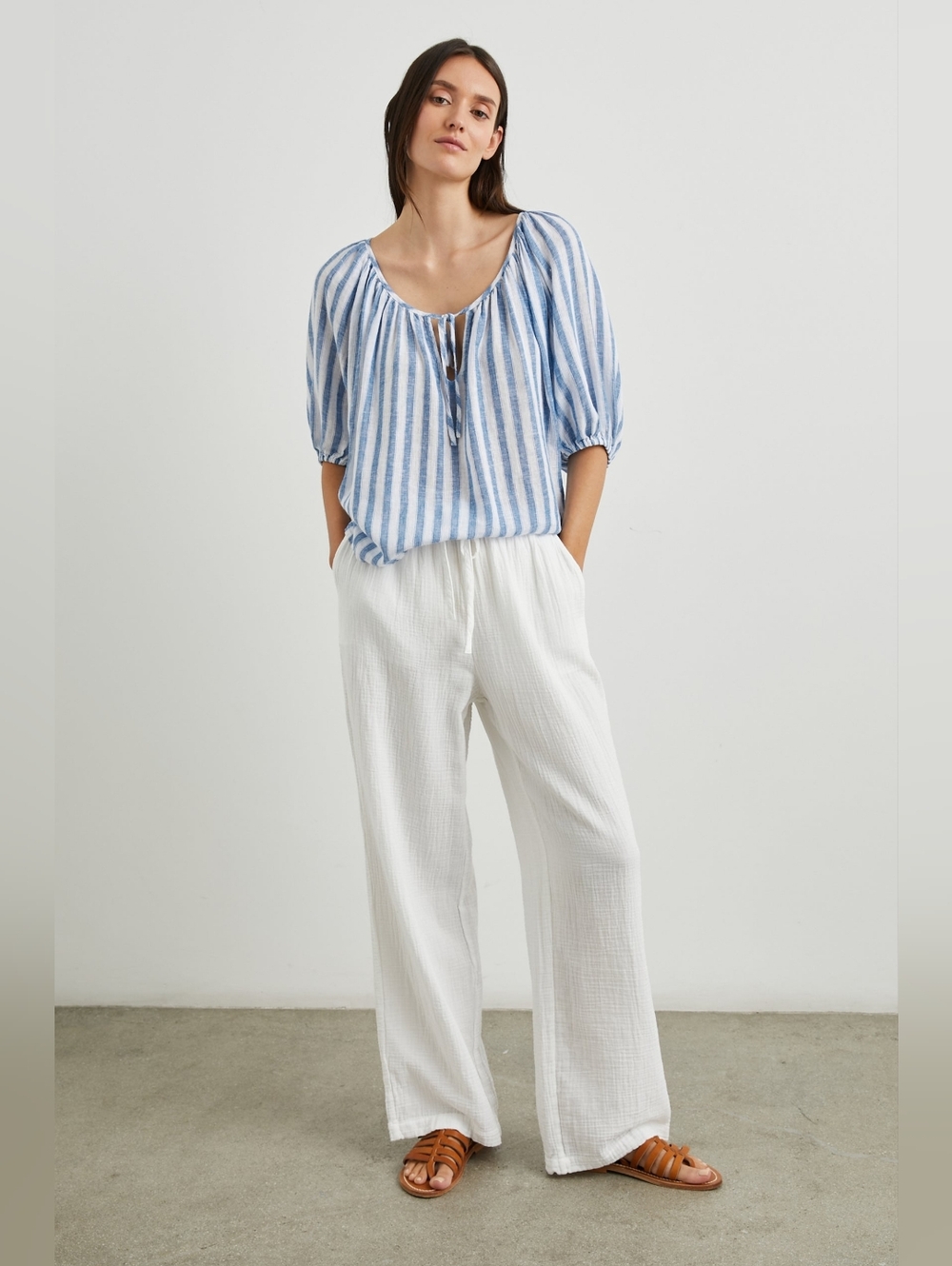 Rails Kirstie Top in Blue/White Casablanca Stripe